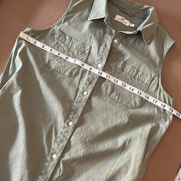 Vineyard Vines Sleeveless Margo Dress (Sage Olive) - Size 8 - Picture 9 of 11